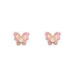 L'ATELIER D'AZUR Boucles d'Oreilles Papillons - Or Jaune - Enfant