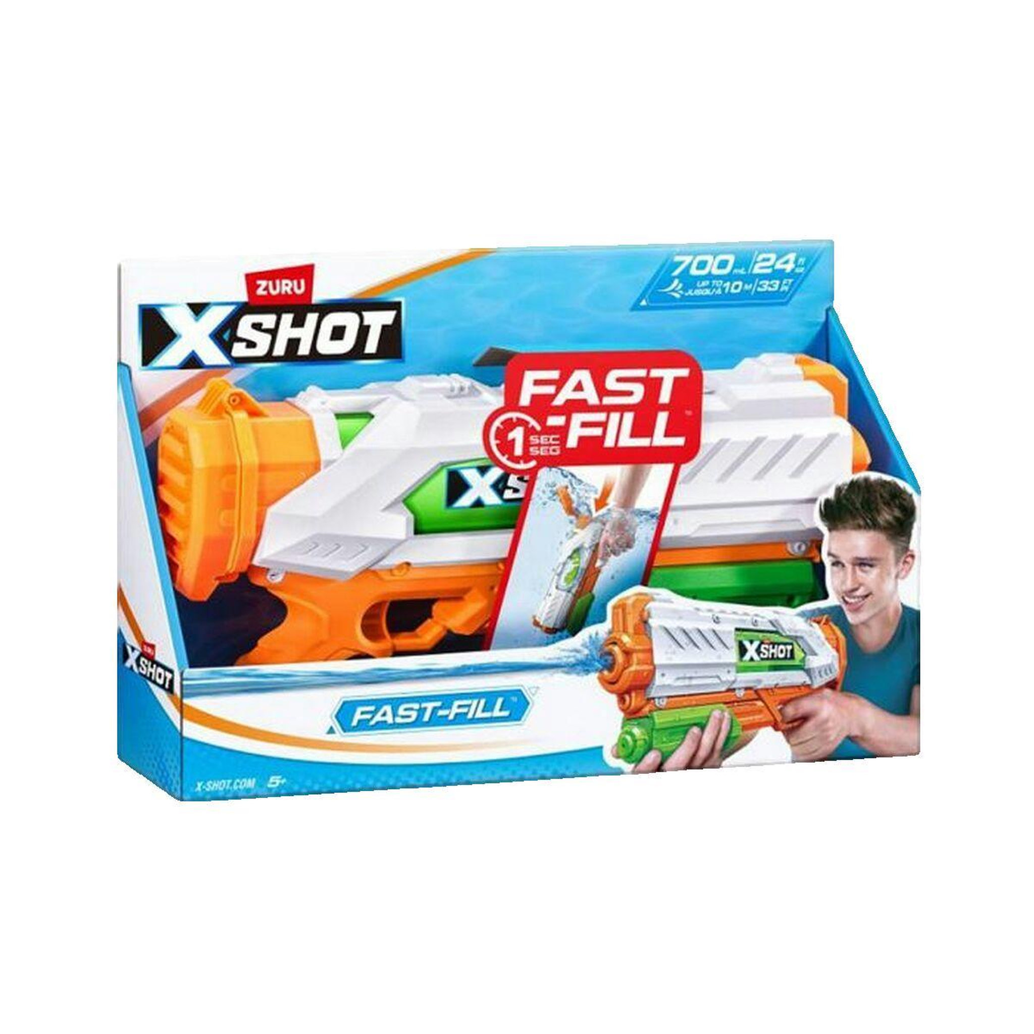 ZURU Pistolet à eau ZURU X-SHOT Fast-Fill - Remplissage rapide
