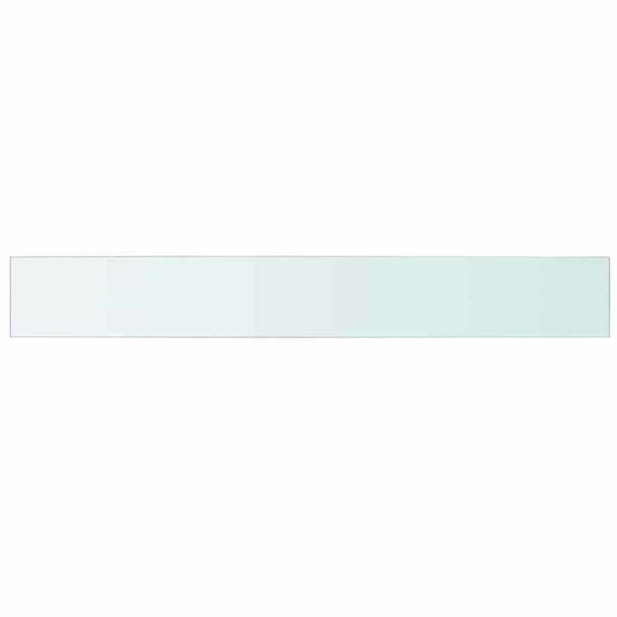 VIDAXL Panneaux d'etagere 2 pcs Verre Transparent 110 x 15 cm