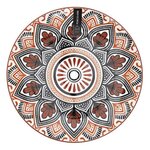 Paris Prix Lot de 6 Assiettes à Dessert  Mandala  19cm Orange