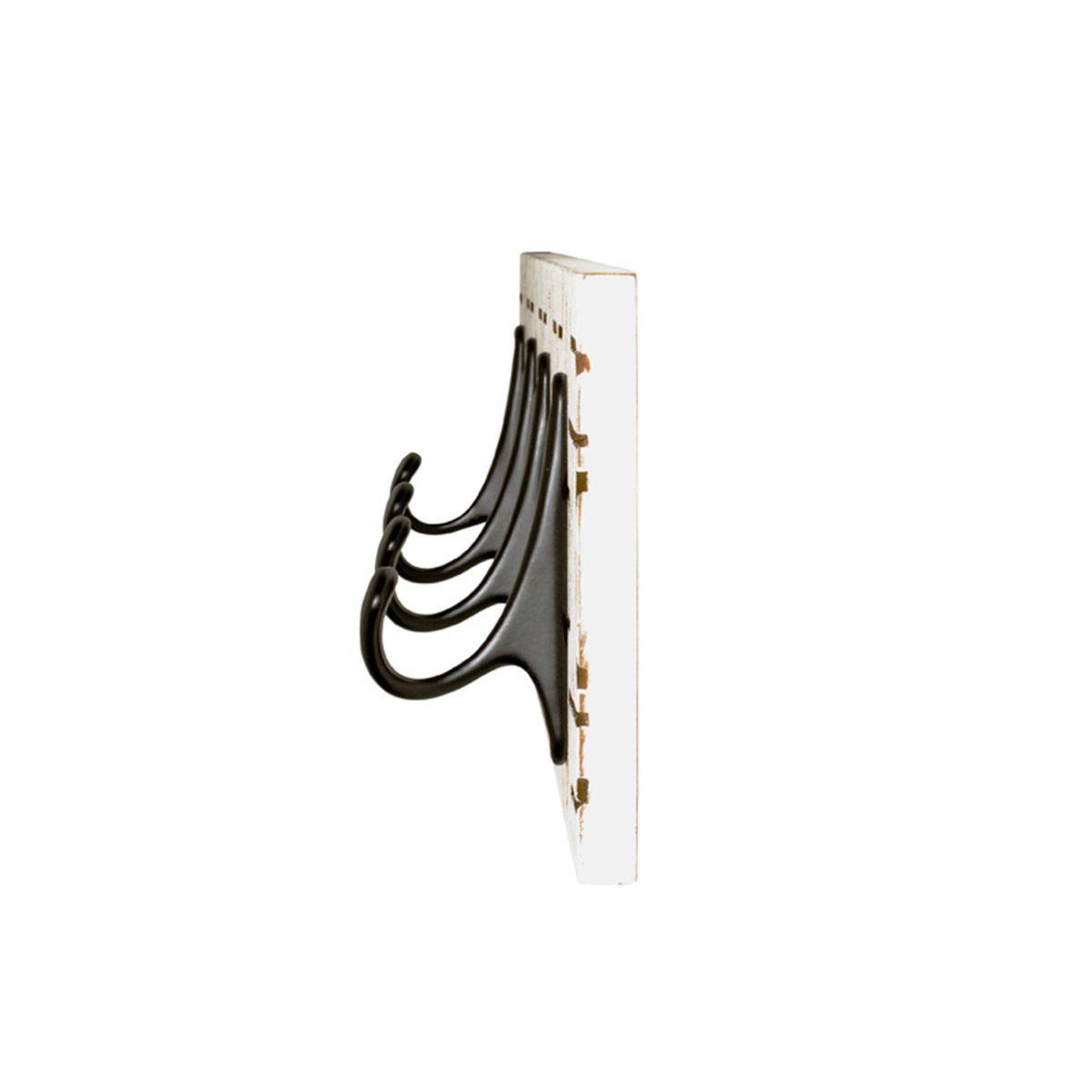Voir la diapositive 3 : Paris Prix Patère murale design  fraisé  60cm blanc & noir