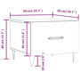 Voir la diapositive 6 : VIDAXL Table basse gris beton 50x50x40 cm bois d'ingenierie