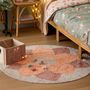 Voir la diapositive 3 : Atmosphera Kids Tapis Enfant Rond Tufté  Rosace  100cm Rose