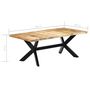 Voir la diapositive 6 : VIDAXL Table de salle a manger 200x100x75 cm Bois de manguier solide