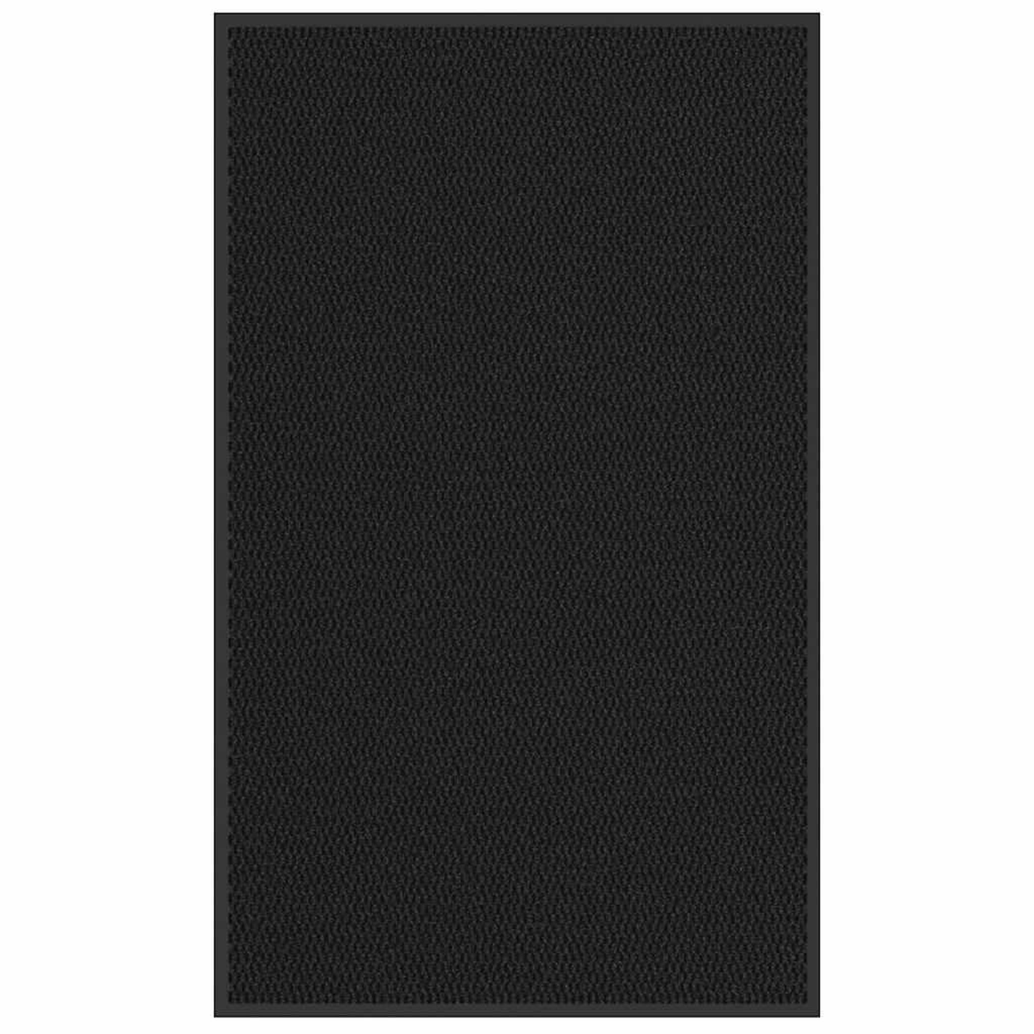 VIDAXL Paillasson noir 90x150 cm