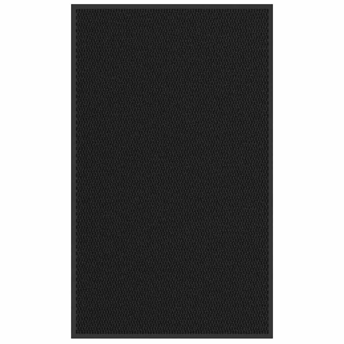 VIDAXL Paillasson noir 90x150 cm