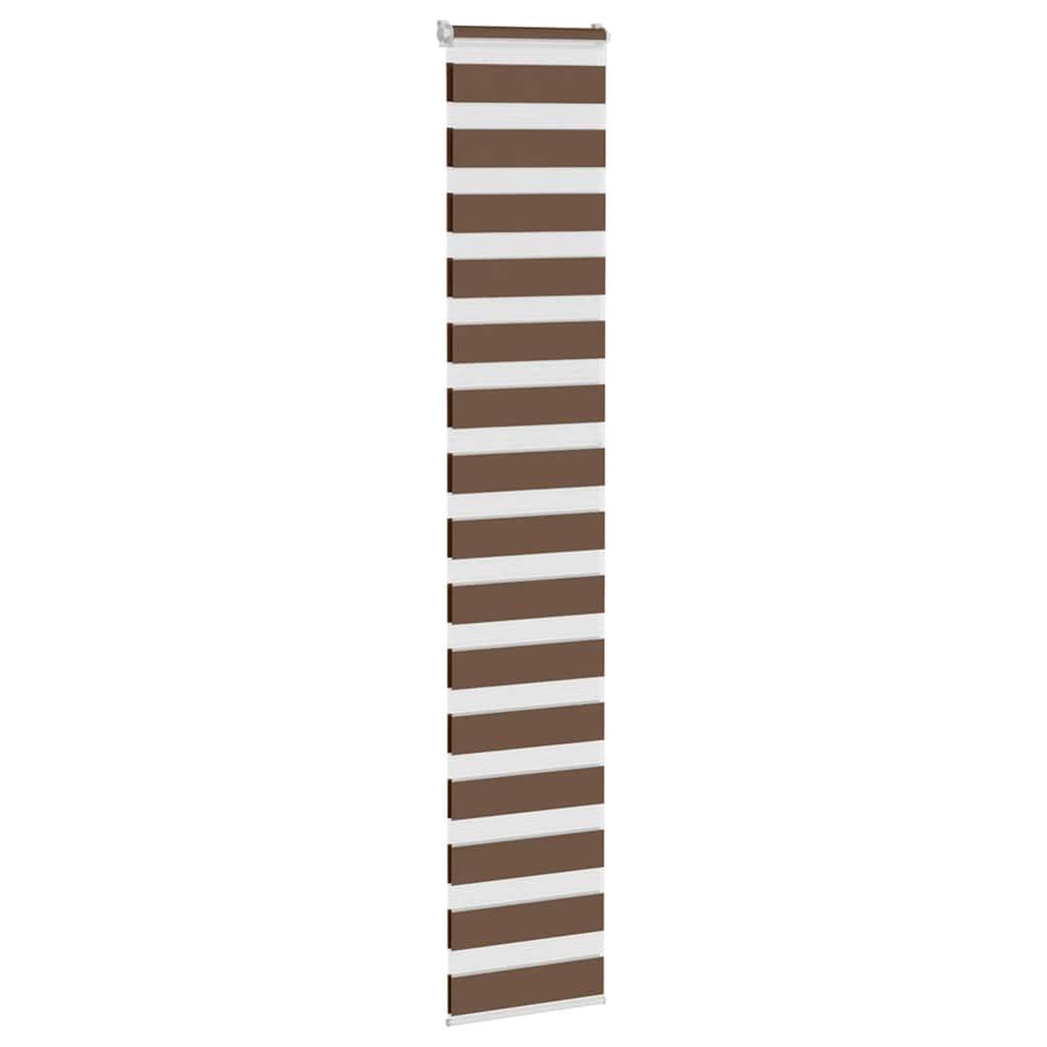 Voir la diapositive 3 : VIDAXL Store zebre marron 45x230 cm largeur du tissu 40,9 cm polyester