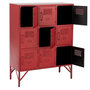 Voir la diapositive 4 : Paris Prix Commode 9 Portes en Métal  Pulgar  113cm Rouge