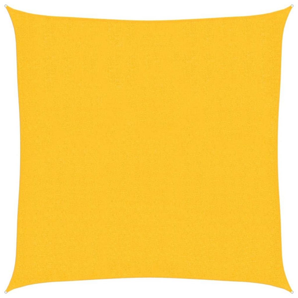 VIDAXL Voile d'ombrage 160 g/m^2 Jaune 2,5x2,5 m PEHD