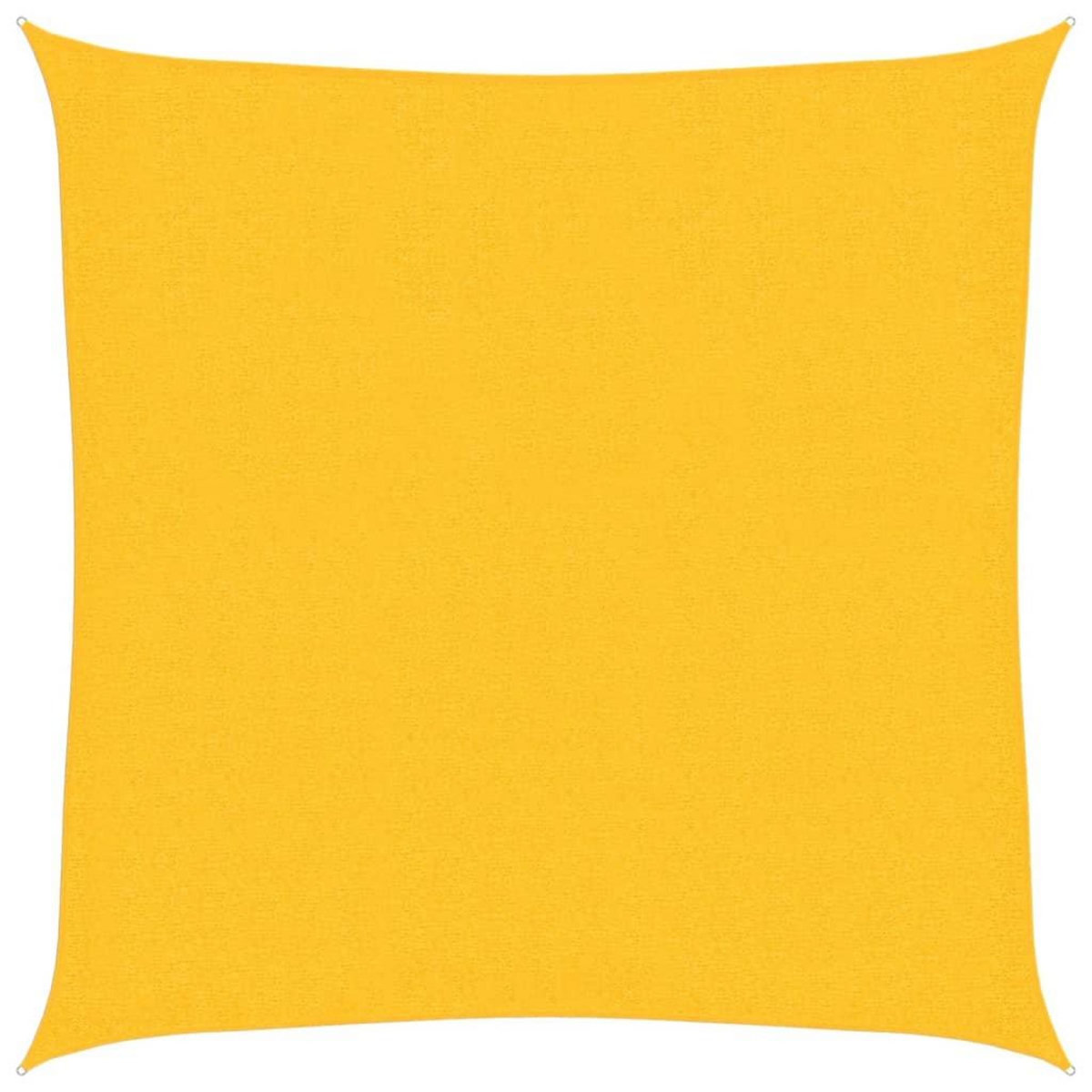 VIDAXL Voile d'ombrage 160 g/m^2 Jaune 2,5x2,5 m PEHD