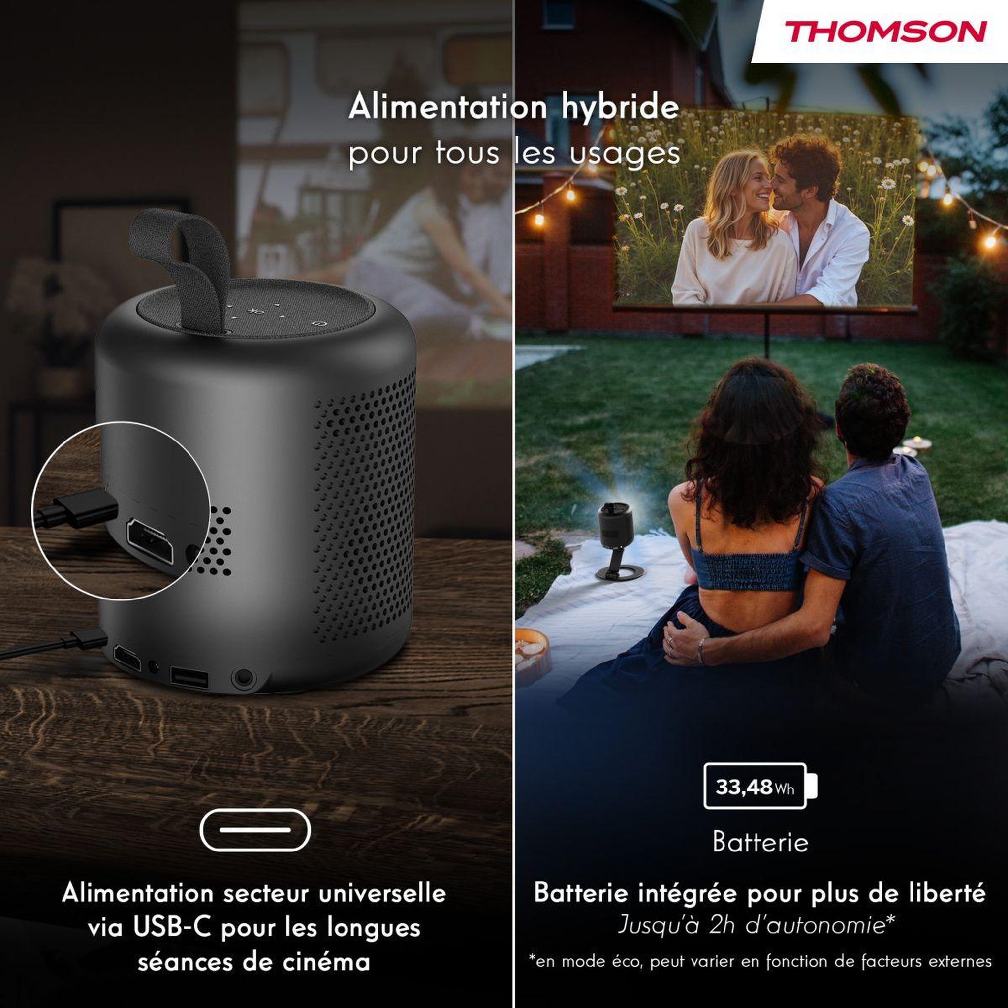 Voir la diapositive 3 : THOMSON Vidéoprojecteur portable vega pg35b