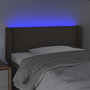 Voir la diapositive 4 : VIDAXL Tete de lit a LED Taupe 83x16x78/88 cm Tissu