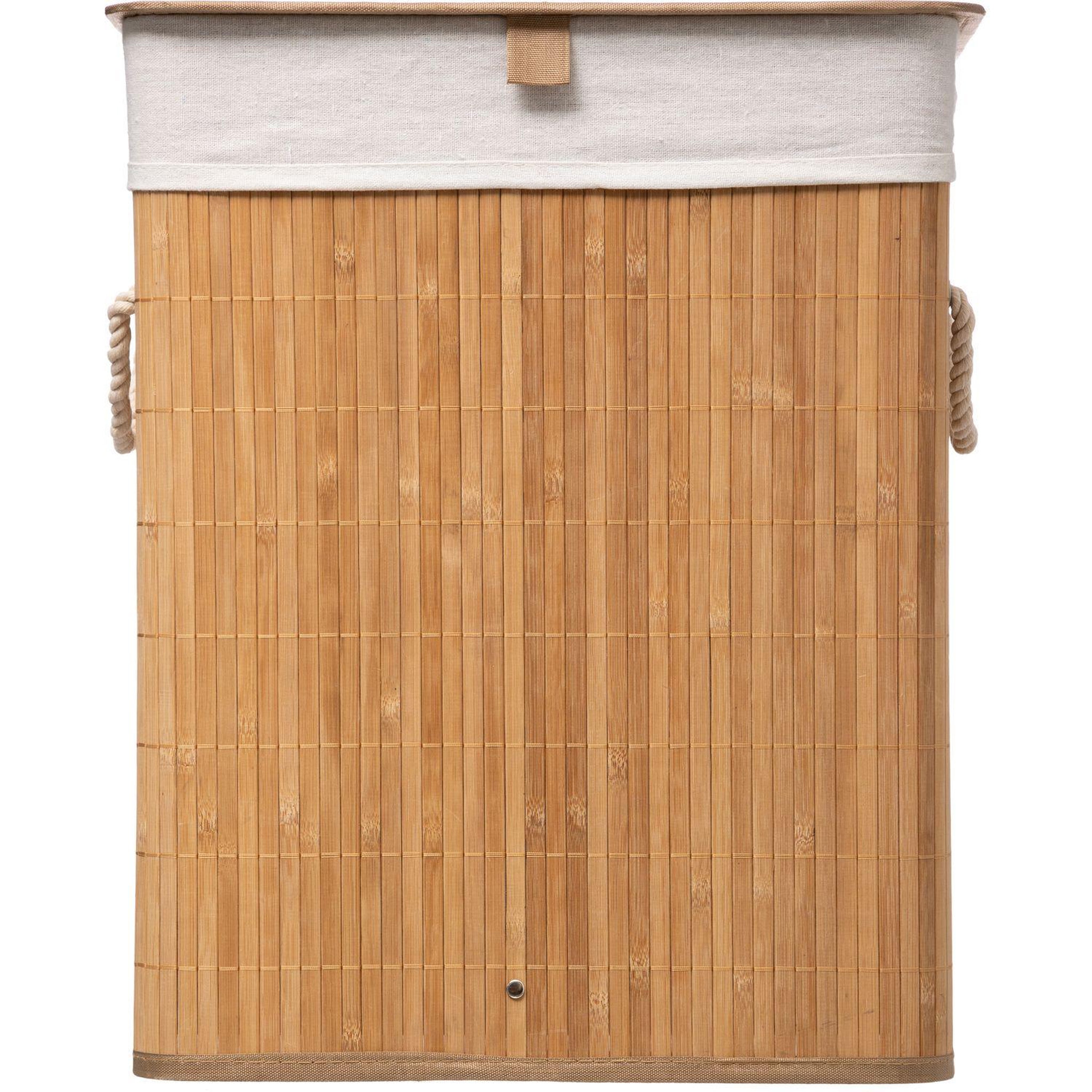 Voir la diapositive 2 : FIVE Panier à linge design bamboo