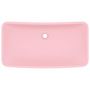 Voir la diapositive 3 : VIDAXL Lavabo de luxe rectangulaire Rose mat 71x38 cm Ceramique
