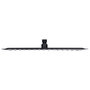 Voir la diapositive 3 : VIDAXL Pomme de douche pluie Acier inoxydable 40x40 cm Carree Noir
