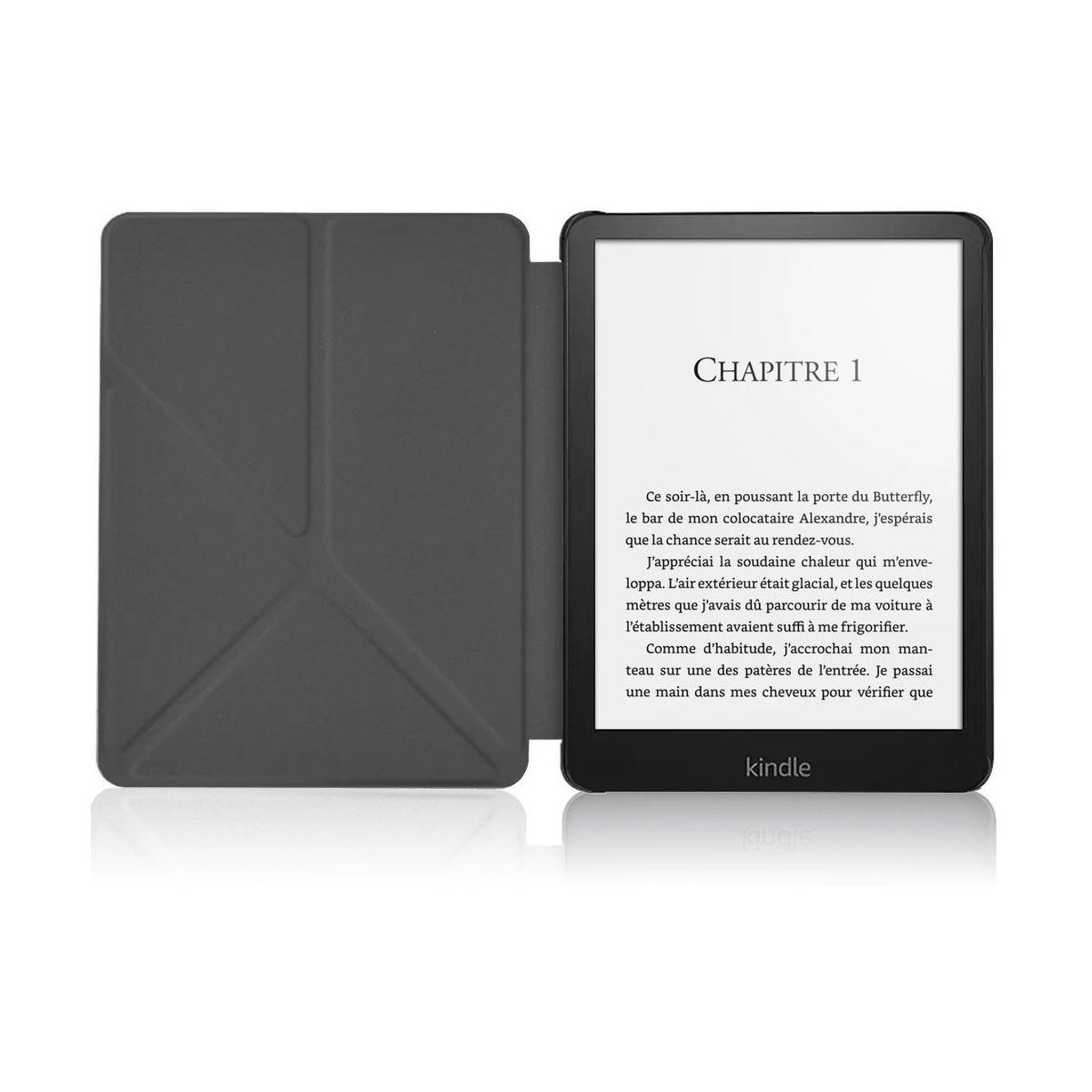Voir la diapositive 4 : IBROZ Etui origami kindle paperwhite 2021 noir