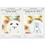  Coffrets 2 Broderies décoratives - Déco enfant Animaux - Panda et Kangourou
