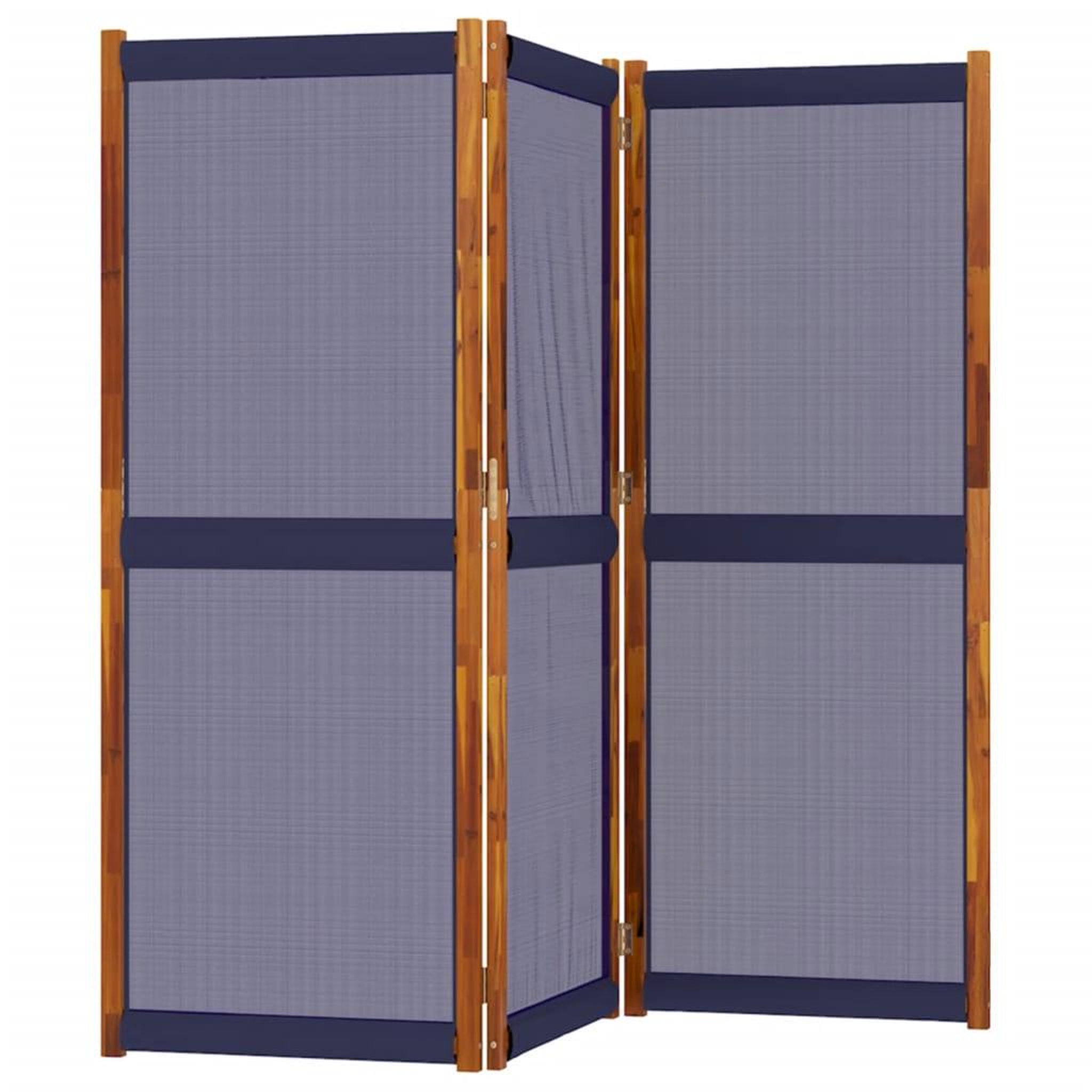 Voir la diapositive 3 : VIDAXL Cloison de separation 3 panneaux bleu fonce 210x180 cm
