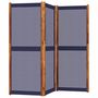Voir la diapositive 3 : VIDAXL Cloison de separation 3 panneaux bleu fonce 210x180 cm