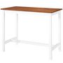 Voir la diapositive 3 : VIDAXL Table et chaises de bar 5 pcs Bois massif Marron et blanc
