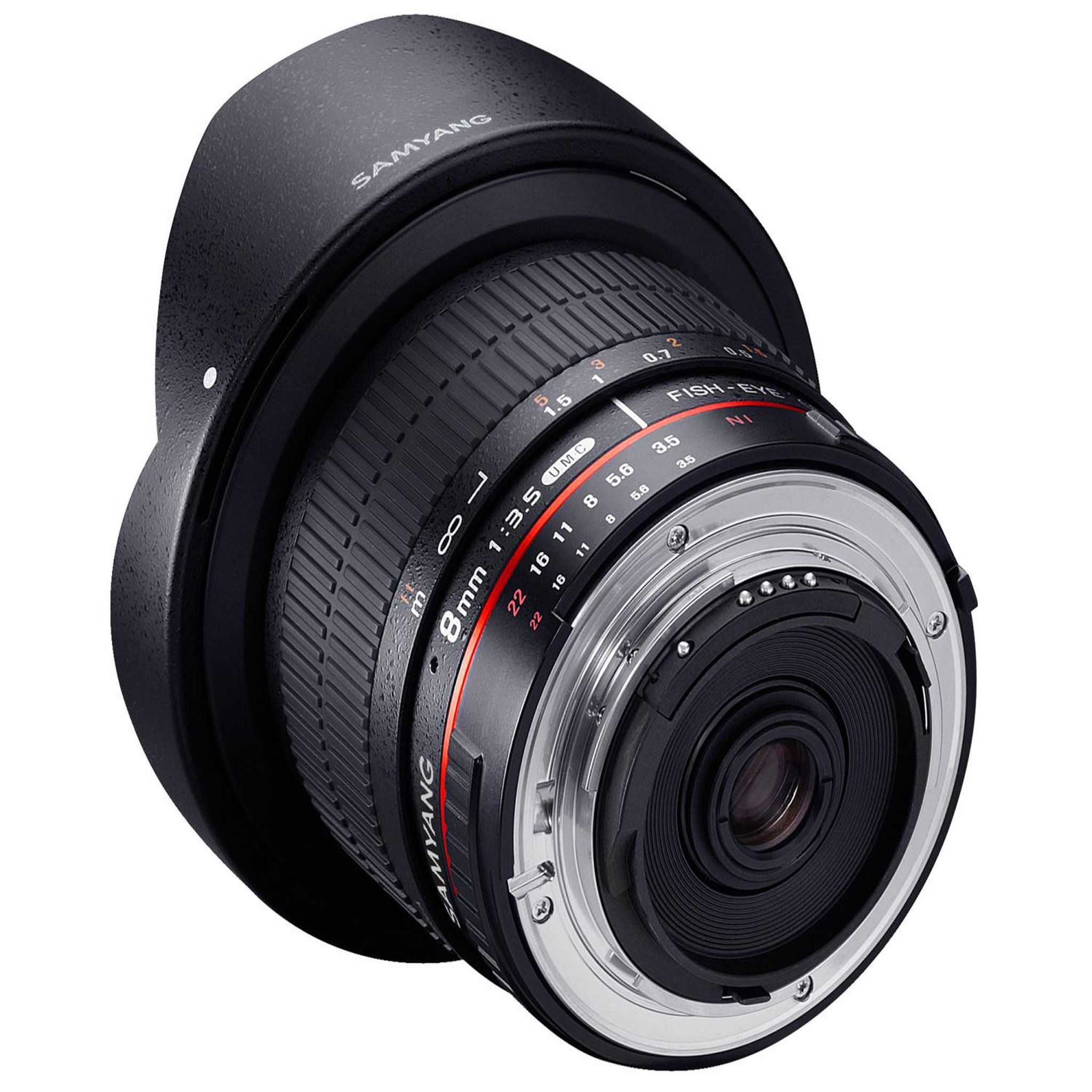 Voir la diapositive 3 : SAMYANG Samyang 8mm f3.5 umc fish-eye cs ii slr objectif large noir