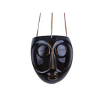 PRESENT TIME Cache-pot design suspendu Mask. Coloris disponibles : Marron