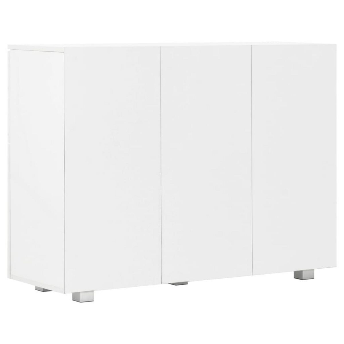 VIDAXL Buffet Blanc brillant 107x35x80,5 cm