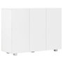 Voir la diapositive 5 : VIDAXL Buffet Blanc brillant 107x35x80,5 cm