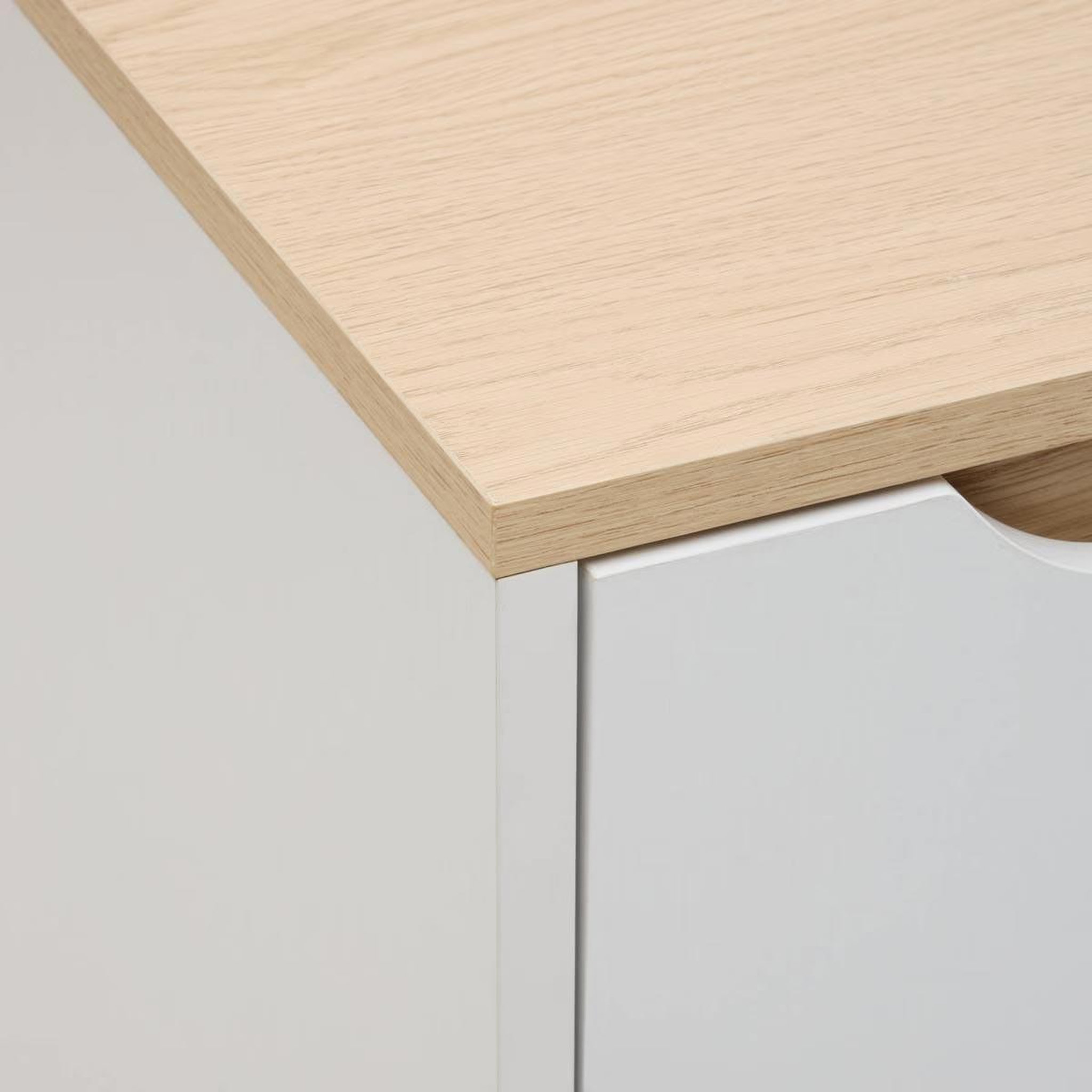 Voir la diapositive 4 : FIVE Buffet 2 Portes & 1 Tiroir  Luma  120cm Blanc