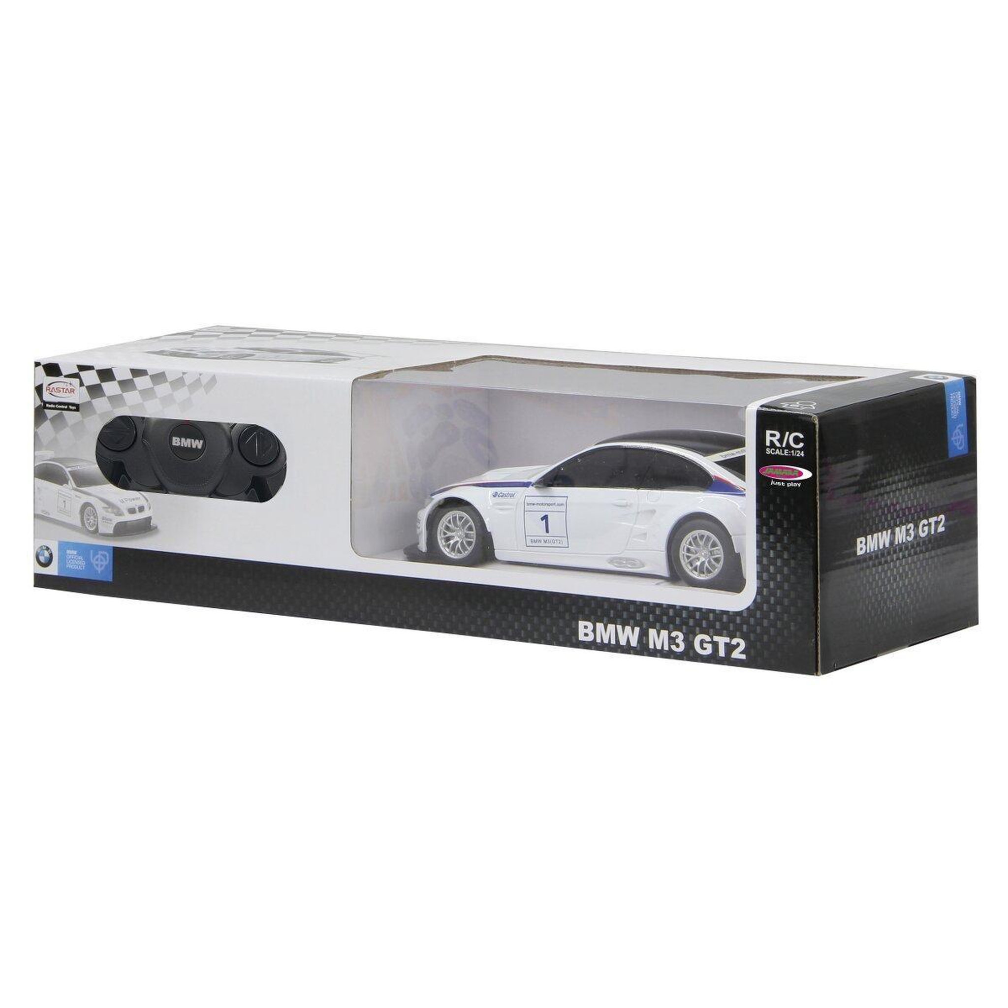 Voir la diapositive 2 : Jamara Voiture télécommandée bmw m3 sport 1:24 blanc 2,4ghz
