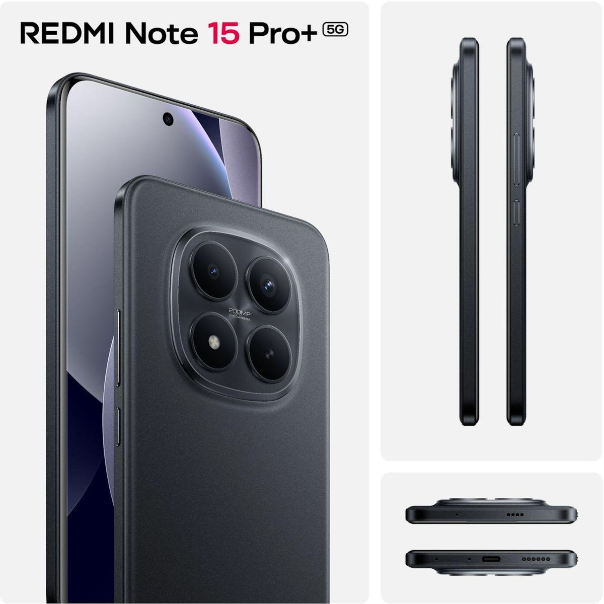 XIAOMI Smartphone Redmi Note 15 Pro+ Noir 512Go 5G