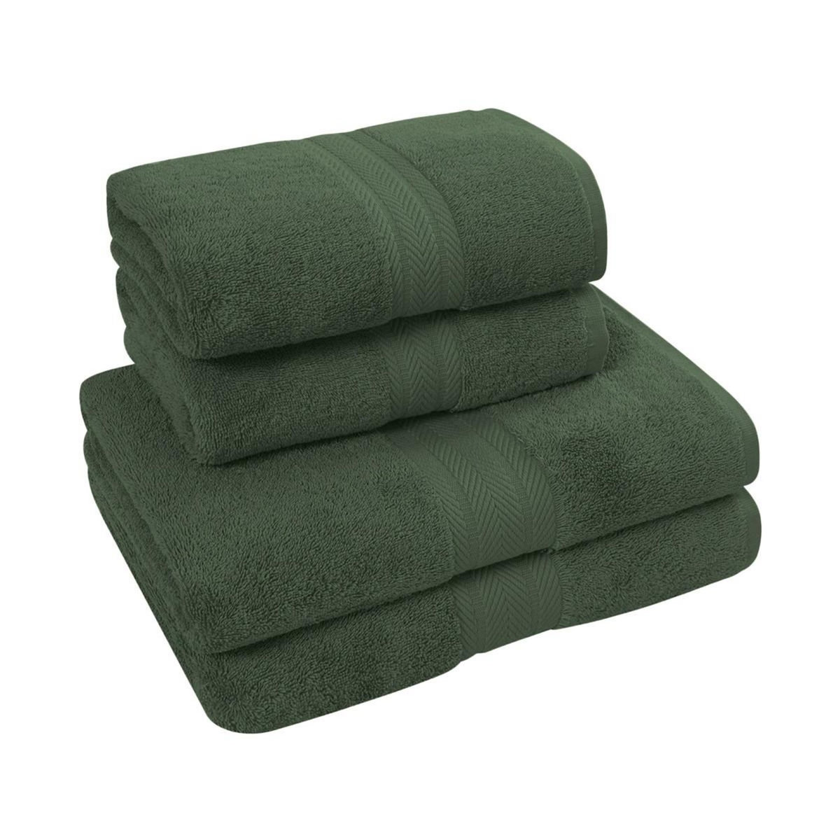 Sensei Maison Ensemble de bain 4 pièces (2 draps de bain + 2 serviettes de toilette) LUXURY