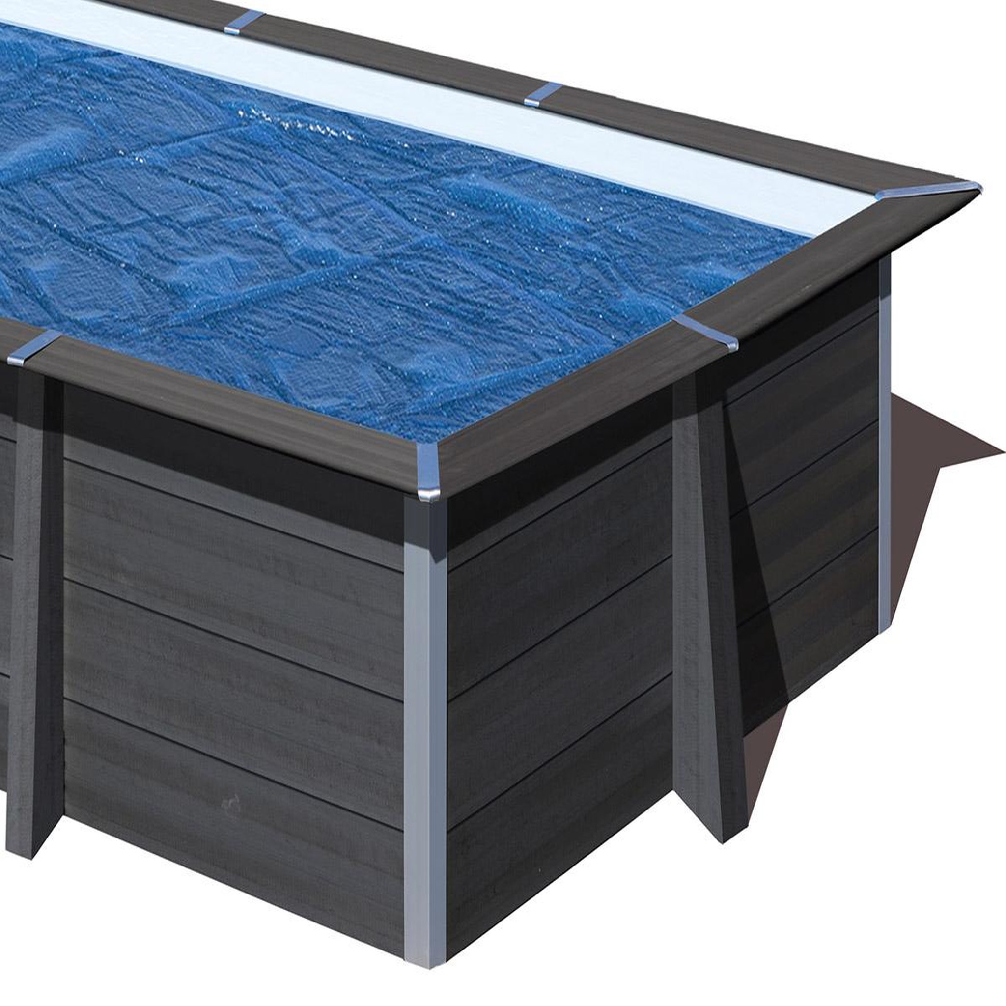 GRE Bâche à bulles pour piscine composite carrée 3,26 x 3,26 m - gré
