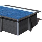 GRE Bâche à bulles pour piscine composite carrée 3,26 x 3,26 m - Gré