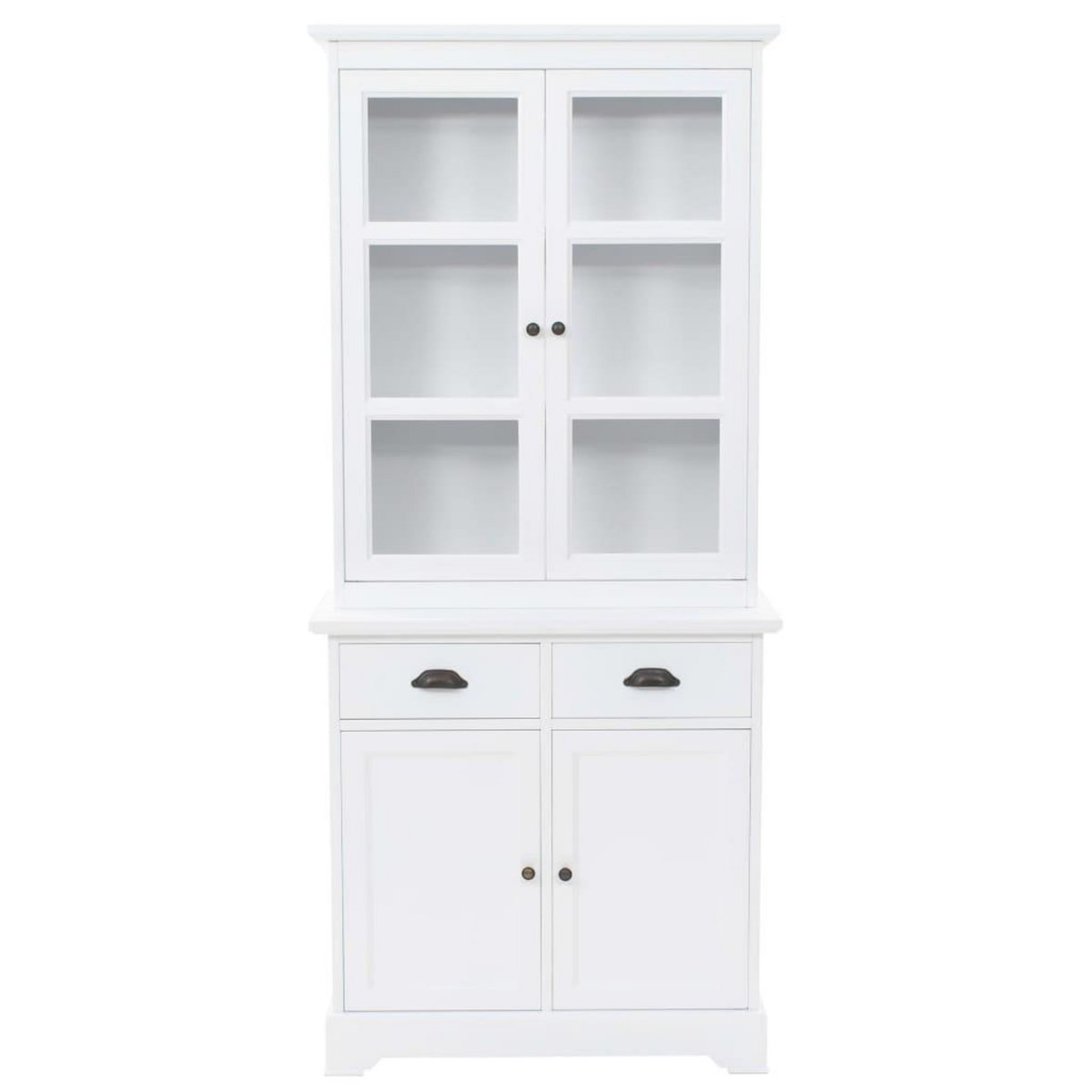 VIDAXL Vaisselier avec 4 portes MDF et Bois de pin 80x40x180 cm