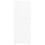 Voir la diapositive 3 : VIDAXL Classeur mobile Blanc 28x41x109 cm Metal