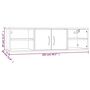 Voir la diapositive 6 : VIDAXL Etagere murale Sonoma gris 102x30x29 cm Bois ingenierie
