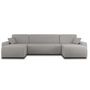 Voir la diapositive 6 : BEST MOBILIER Artemisa - canapé panoramique en u - 7 places - convertible avec coffre - en velours côtelé