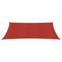 Voir la diapositive 3 : VIDAXL Voile d'ombrage 160 g/m^2 Rouge 3,5x5 m PEHD