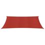 Voir la diapositive 3 : VIDAXL Voile d'ombrage 160 g/m^2 Rouge 3,5x5 m PEHD