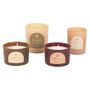 Voir la diapositive 2 : Paris Prix Coffret 4 Bougies Parfumées  Élements  8cm Beige