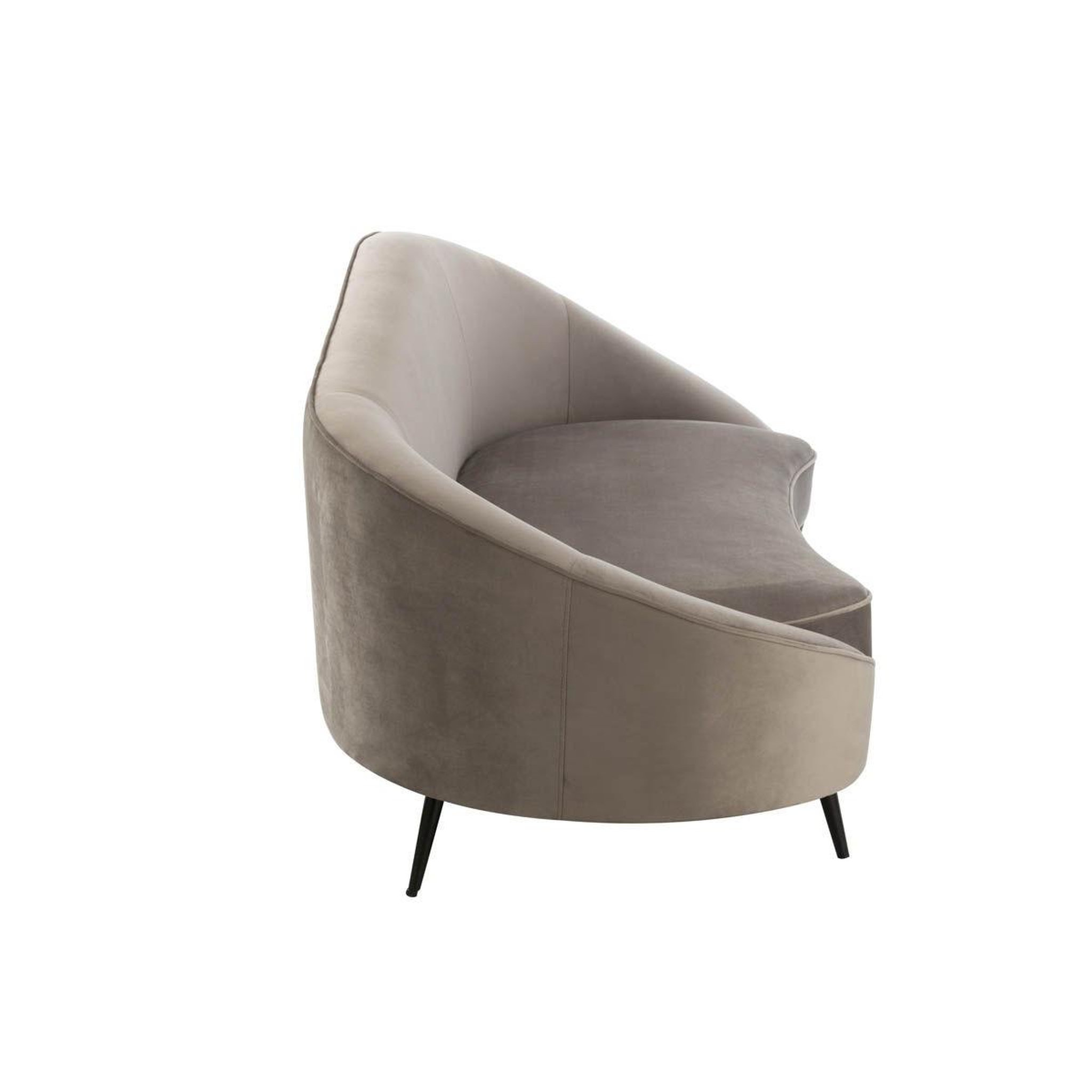 Voir la diapositive 3 : J-LINE Canapé design 3 places  elisabeth  182cm gris