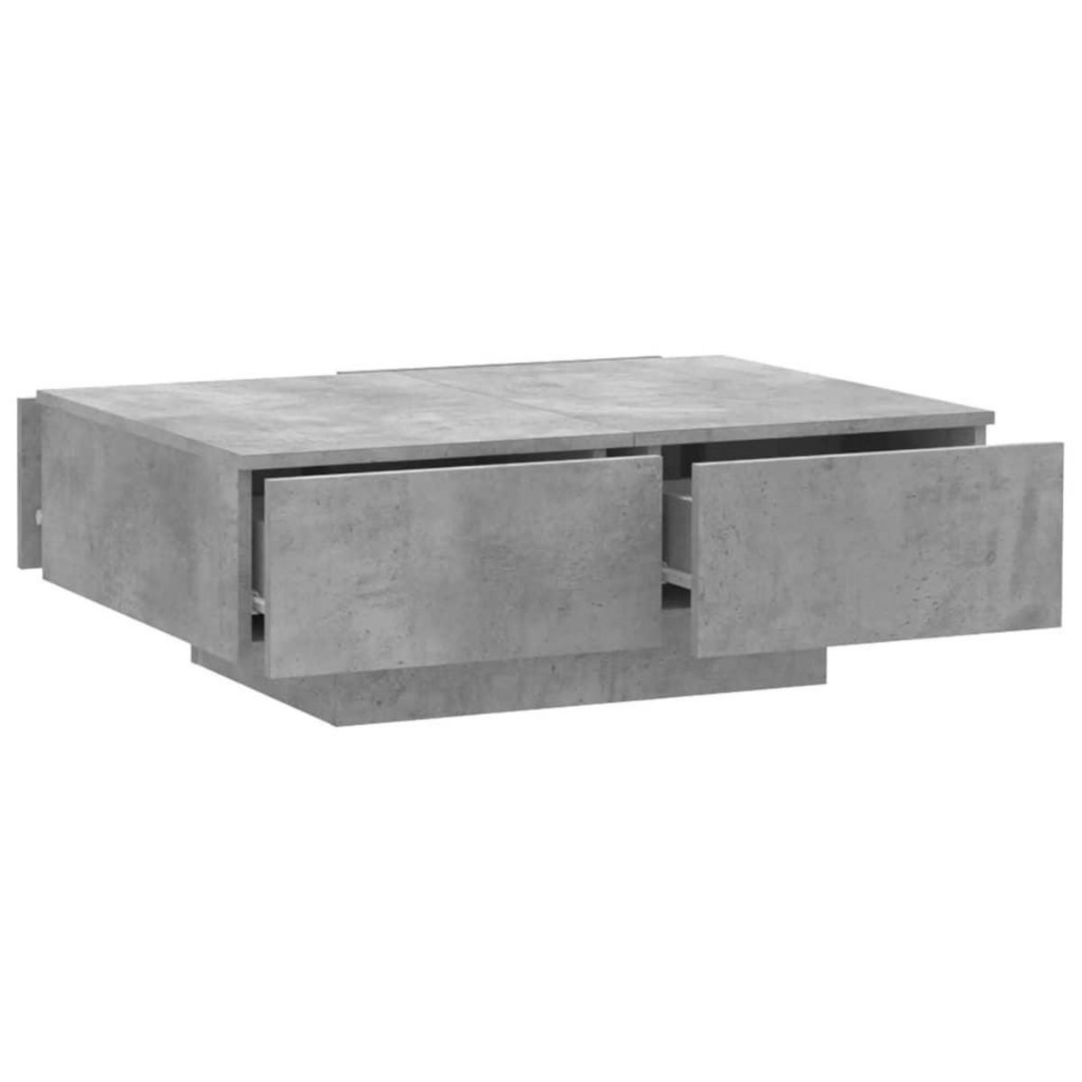 VIDAXL Table basse Gris beton 90x60x31 cm Agglomere