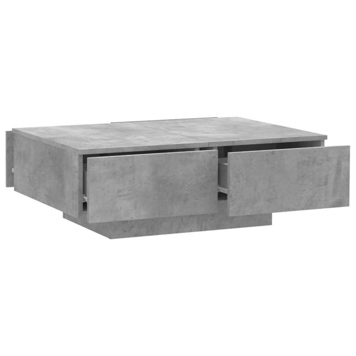 VIDAXL Table basse Gris beton 90x60x31 cm Agglomere
