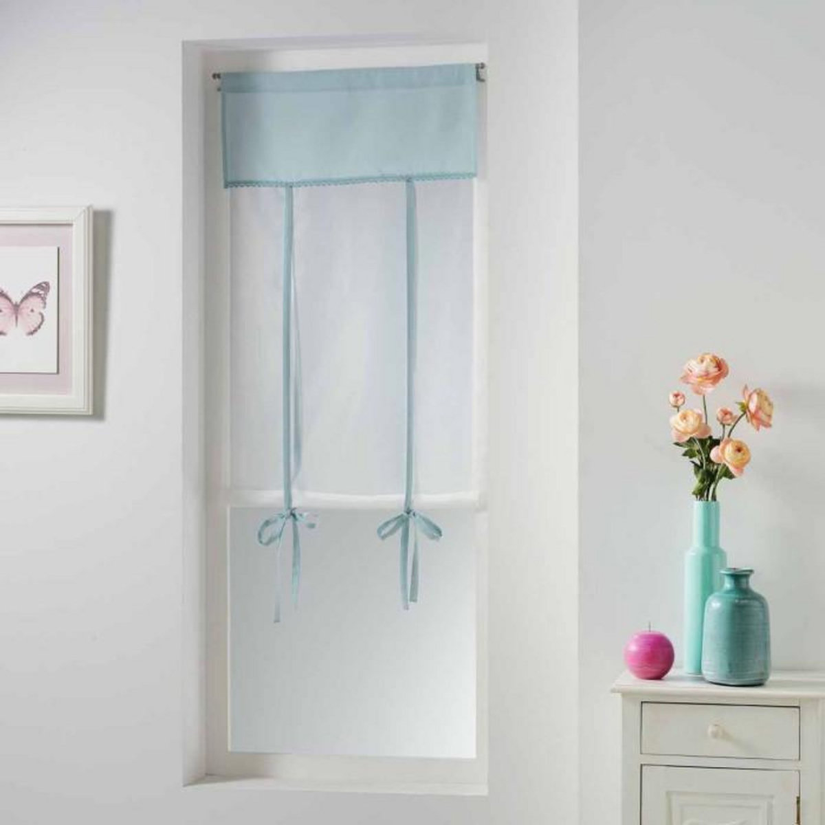 Paris Prix Store Voilage  Femina  60x150cm Bleu