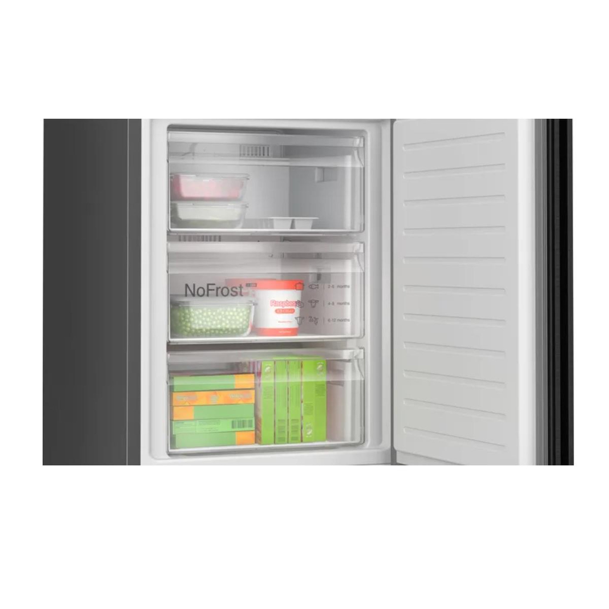 Voir la diapositive 6 : BOSCH Réfrigérateur combiné 60cm 343l blanc - KGE39AWCA
