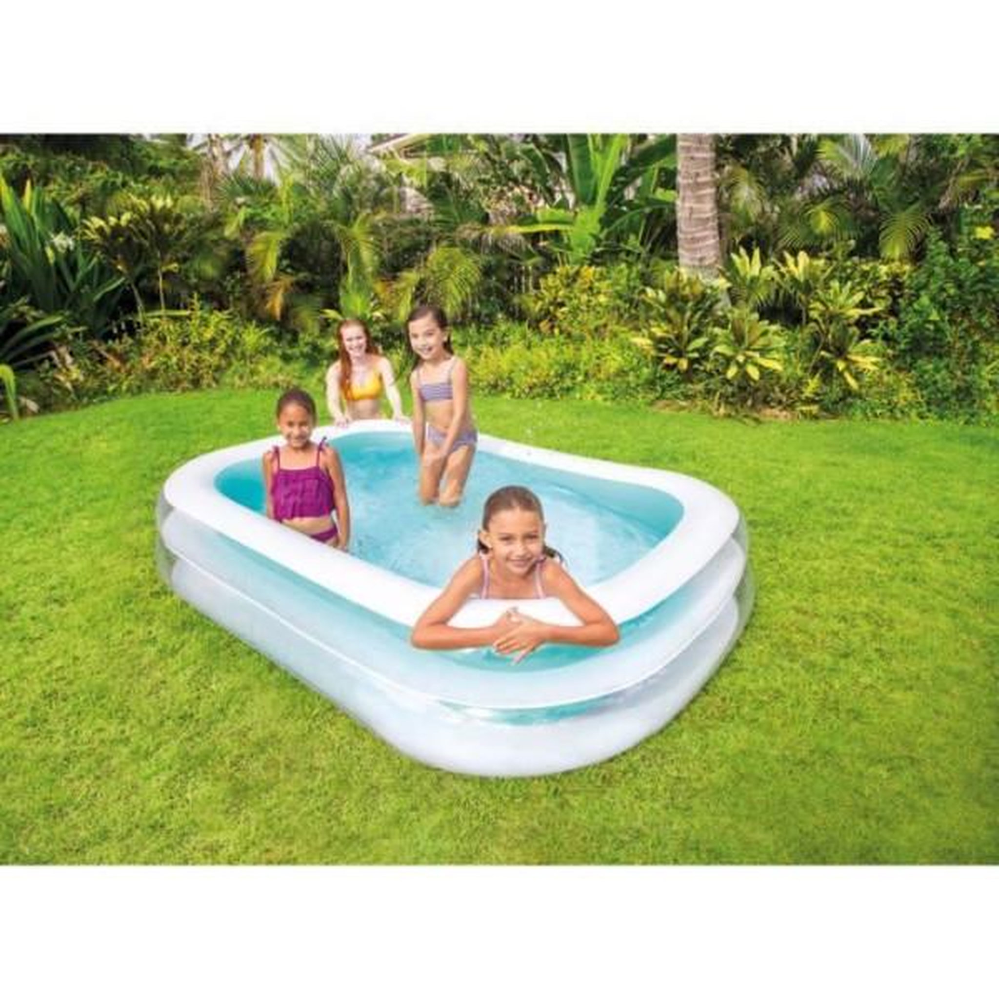INTEX Piscinette rectangulaire Family - INTEX - 770 Litres - 6 ans et + - 262 x 175 x 56 cm