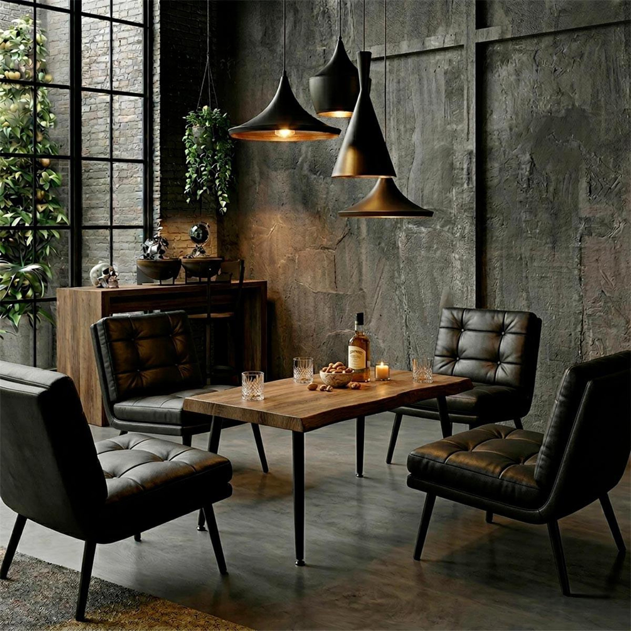 Voir la diapositive 2 : The Home Deco Factory Table basse design  forest ii  100cm naturel & noir