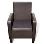 Voir la diapositive 3 : VIDAXL Fauteuil Marron Similicuir