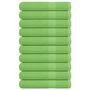 Voir la diapositive 1 : VIDAXL Serviettes 10 pcs vert pomme 100x200 cm 360 g m² 100% coton